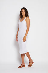 Maya Bias Dress - White