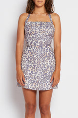 Naomi Mini Dress- Leopard